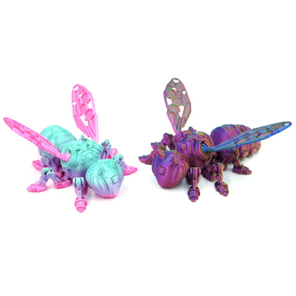 3D Printing Mechanical Bee Model Creative Fun Wing Joints Movable Home Decorations Children Gifts Home Accessories 3d Принтер