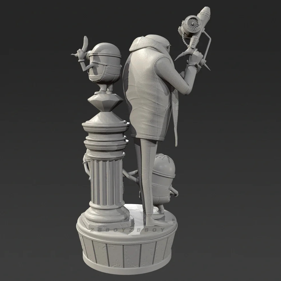 The height of man 50mm 75mm 90mm Resin model kits colorless and self-assembled（3D Printing ）TD-7640/3D