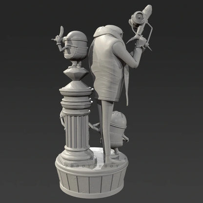 The height of man 50mm 75mm 90mm Resin model kits colorless and self-assembled（3D Printing ）TD-7640/3D