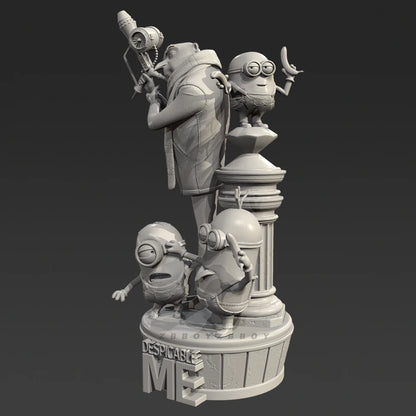 The height of man 50mm 75mm 90mm Resin model kits colorless and self-assembled（3D Printing ）TD-7640/3D