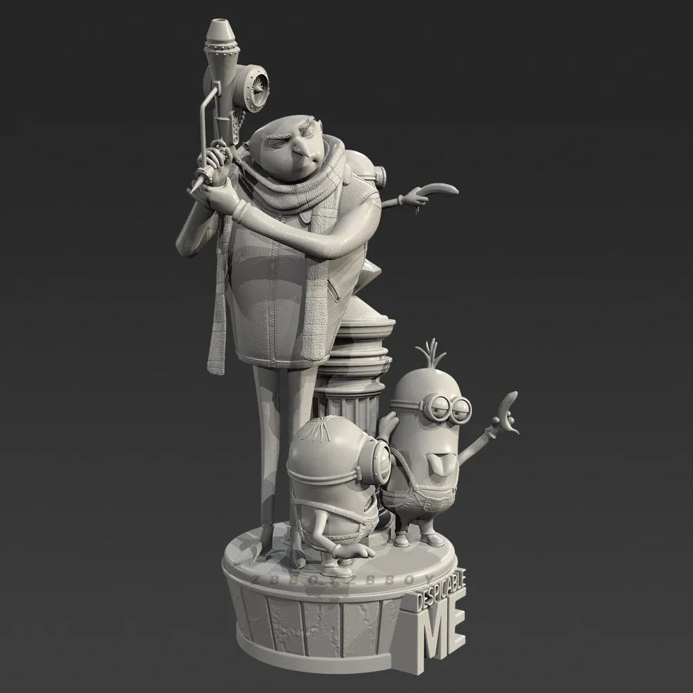 The height of man 50mm 75mm 90mm Resin model kits colorless and self-assembled（3D Printing ）TD-7640/3D