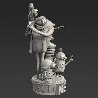 The height of man 50mm 75mm 90mm Resin model kits colorless and self-assembled（3D Printing ）TD-7640/3D