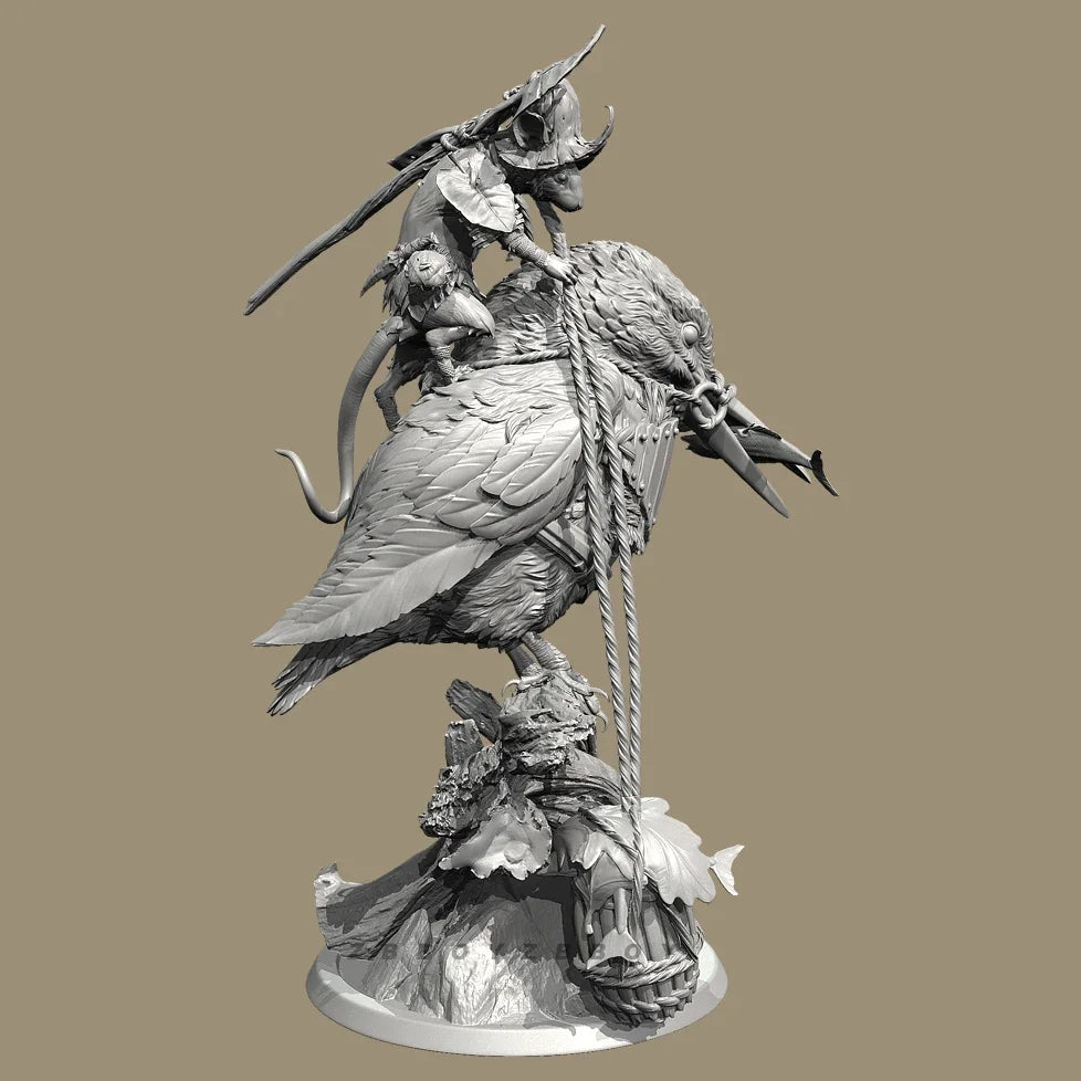 Overall heights 100mm 150mm Resin model self-assembly and coloring（3D Printing ）TD-7553/3D