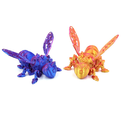 3D Printing Mechanical Bee Model Creative Fun Wing Joints Movable Home Decorations Children Gifts Home Accessories 3d Принтер