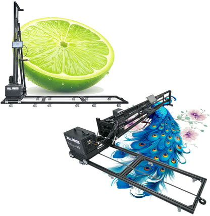 3d Vertical Floor and Wall Printer 2 in 1 Wall Printing Machine Ground Printing Glass Wood Ceramic Printing +7 Color UV Ink